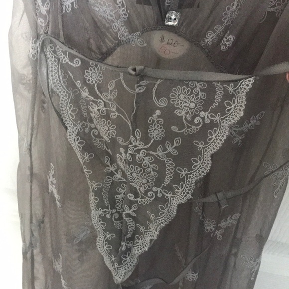 Stretch lace chemise with Swarovski crystal detail - Picture 3 of 5